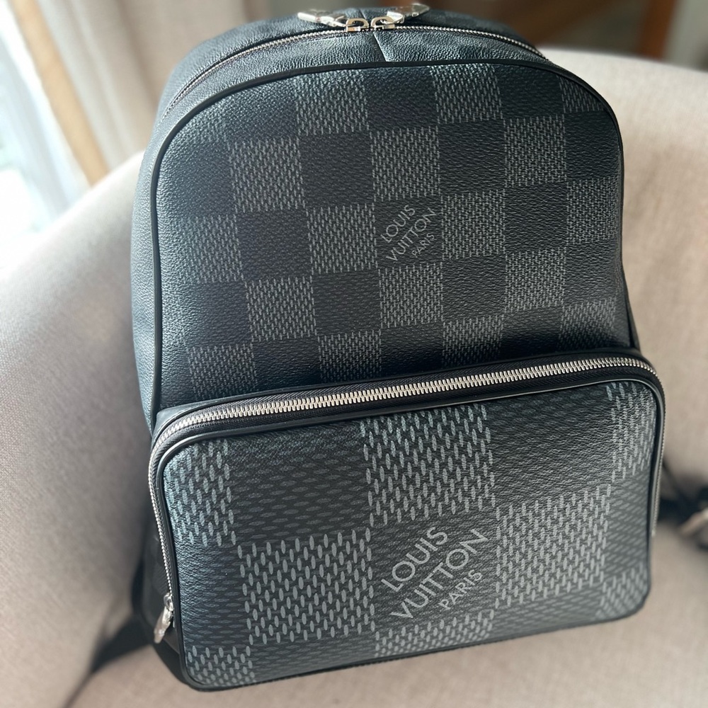 Louis Vuitton Black Damier Graphite Canvas Backpack